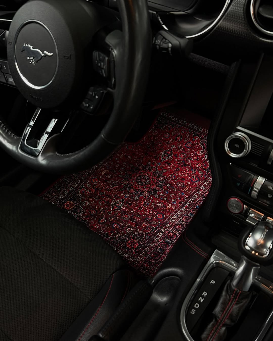 Persian Car Mats-Saffron Red