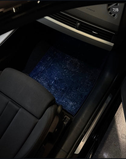 RangRivaj Sky Sapphire mat anti-slip rubber backing detail