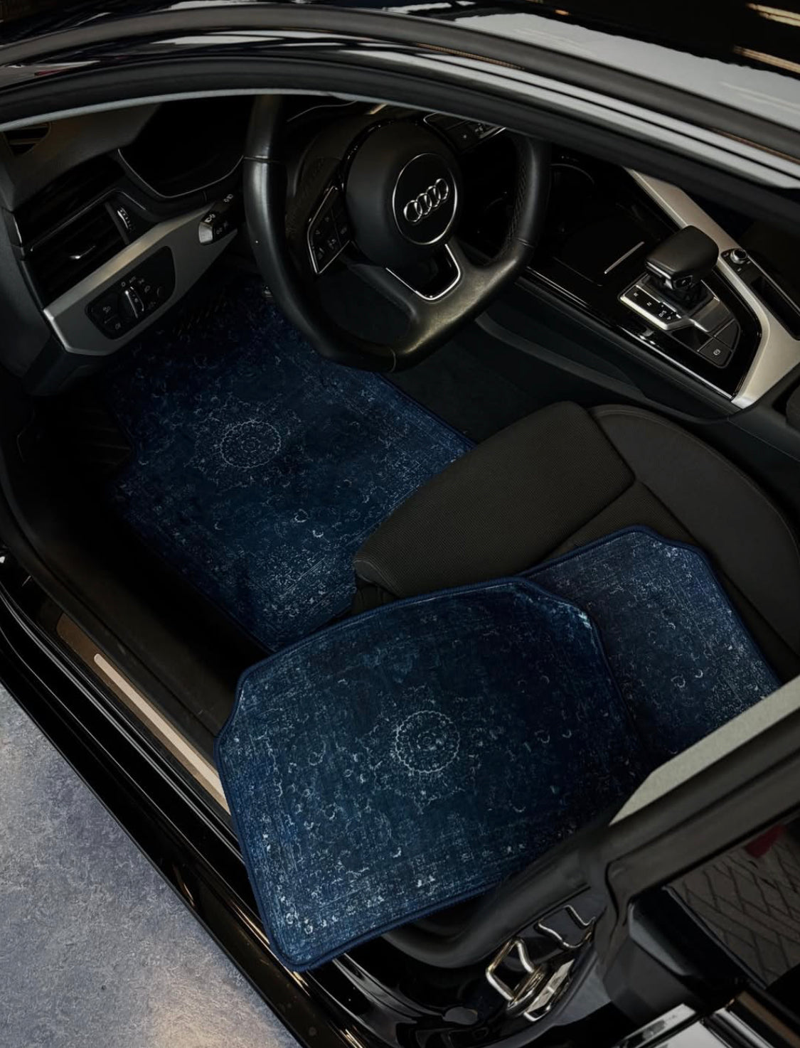 RangRivaj Persian Car Floor Mats Sky Sapphire - Blue luxury carpet universal fit anti-slip