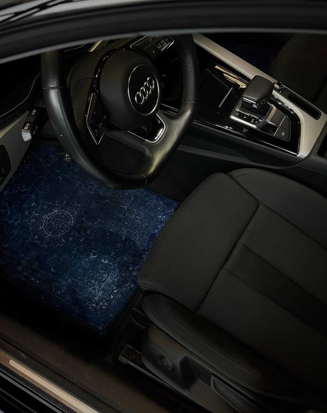 Full set Persian car mats Sky Sapphire blue color by RangRivaj