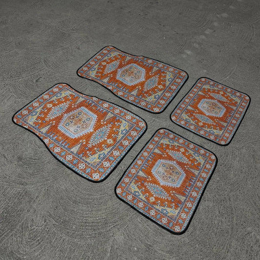 Persian Car Floor Mats – Pearl Lapis | Universal Fit | Anti-Slip Luxury Carpet